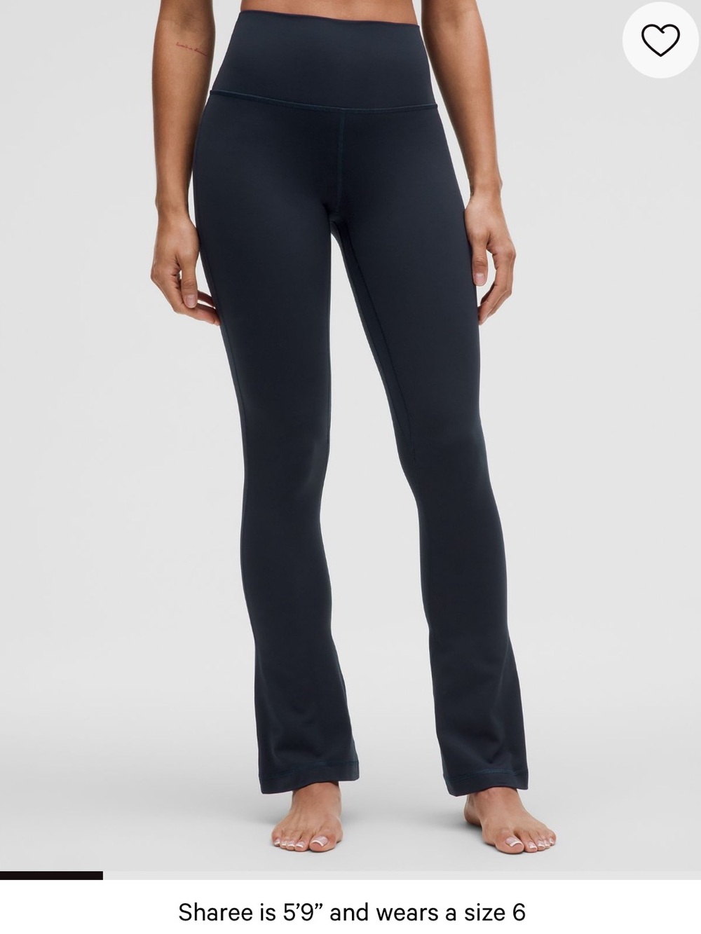 Lululemon High Rise True Navy Mini Flared Align Yoga Pants